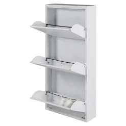 Schoenenkasten^Huisenthuis Schoenenkast Oscar-3 Wit