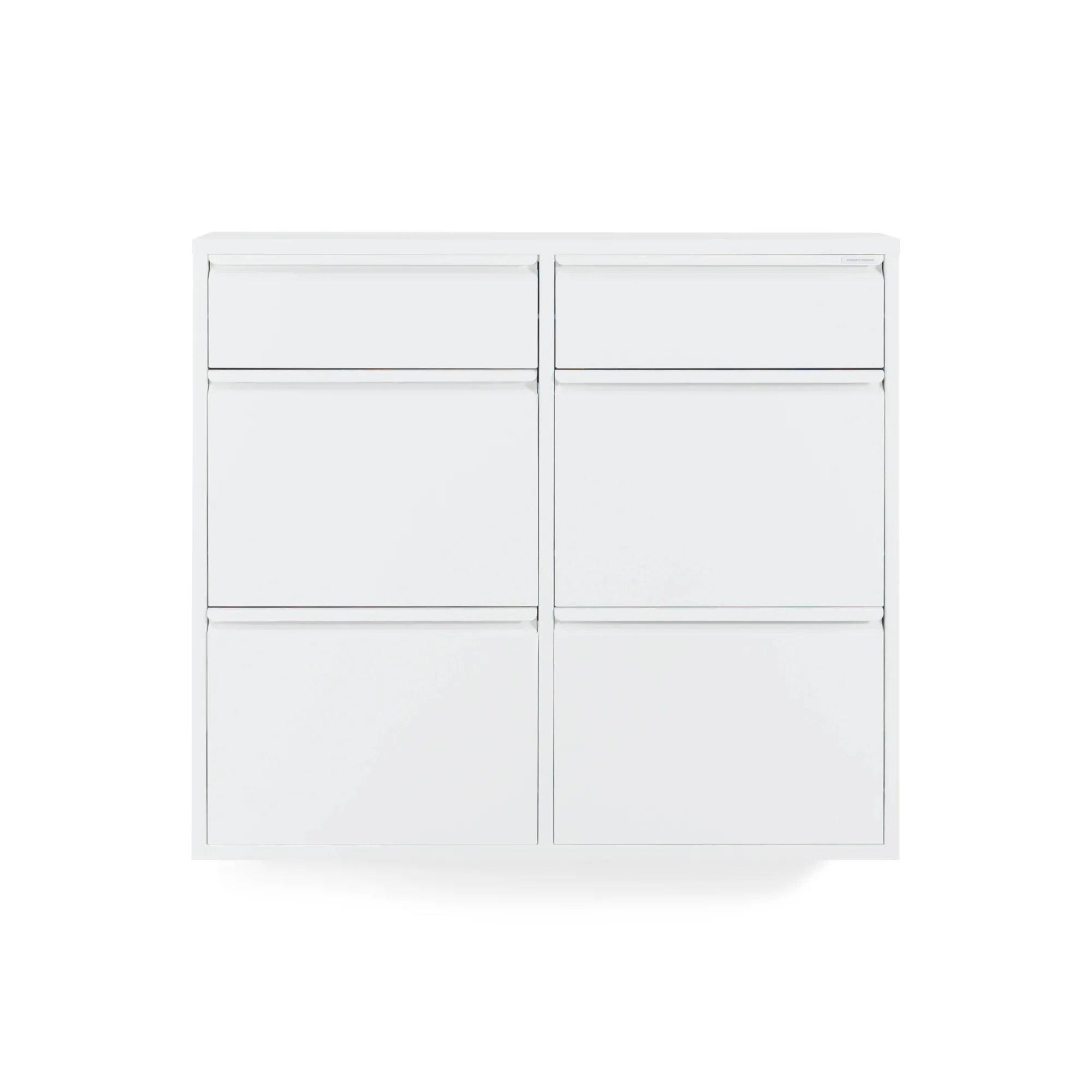 Schoenenkasten^Huisenthuis Schoenenkast Oscar-6 Wit