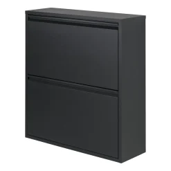 Schoenenkasten^Huisenthuis Schoenenkast Oscar-2 Zwart
