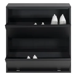 Schoenenkasten^Huisenthuis Schoenenkast Oscar-2 Zwart