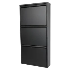 Schoenenkasten^Huisenthuis Schoenenkast Oscar-3 Zwart