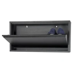 Schoenenkasten^Huisenthuis Schoenenkast Oscar-1 Zwart