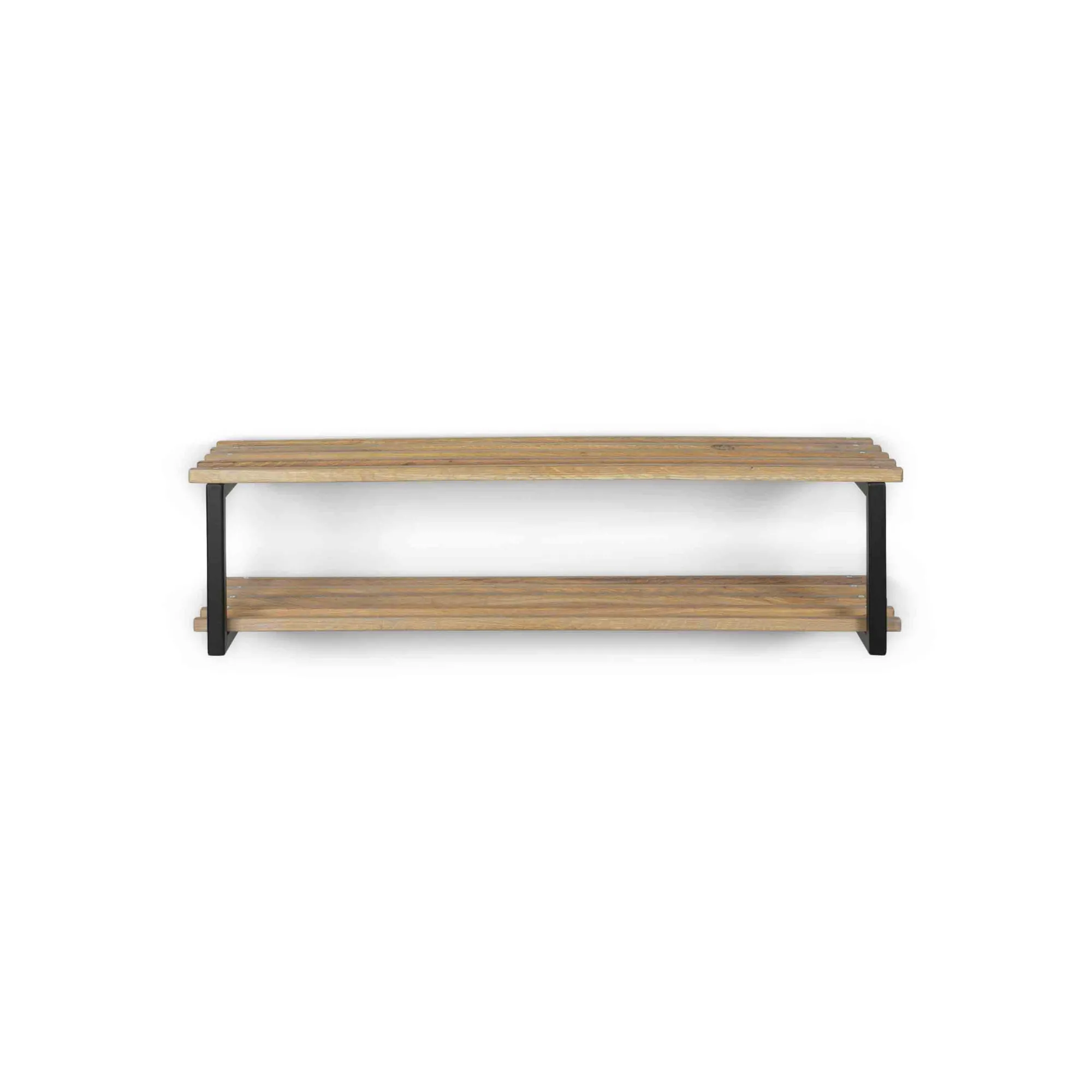 Schoenenkasten^Huisenthuis Schoenenrek Erwin Eiken Zwart 100 cm
