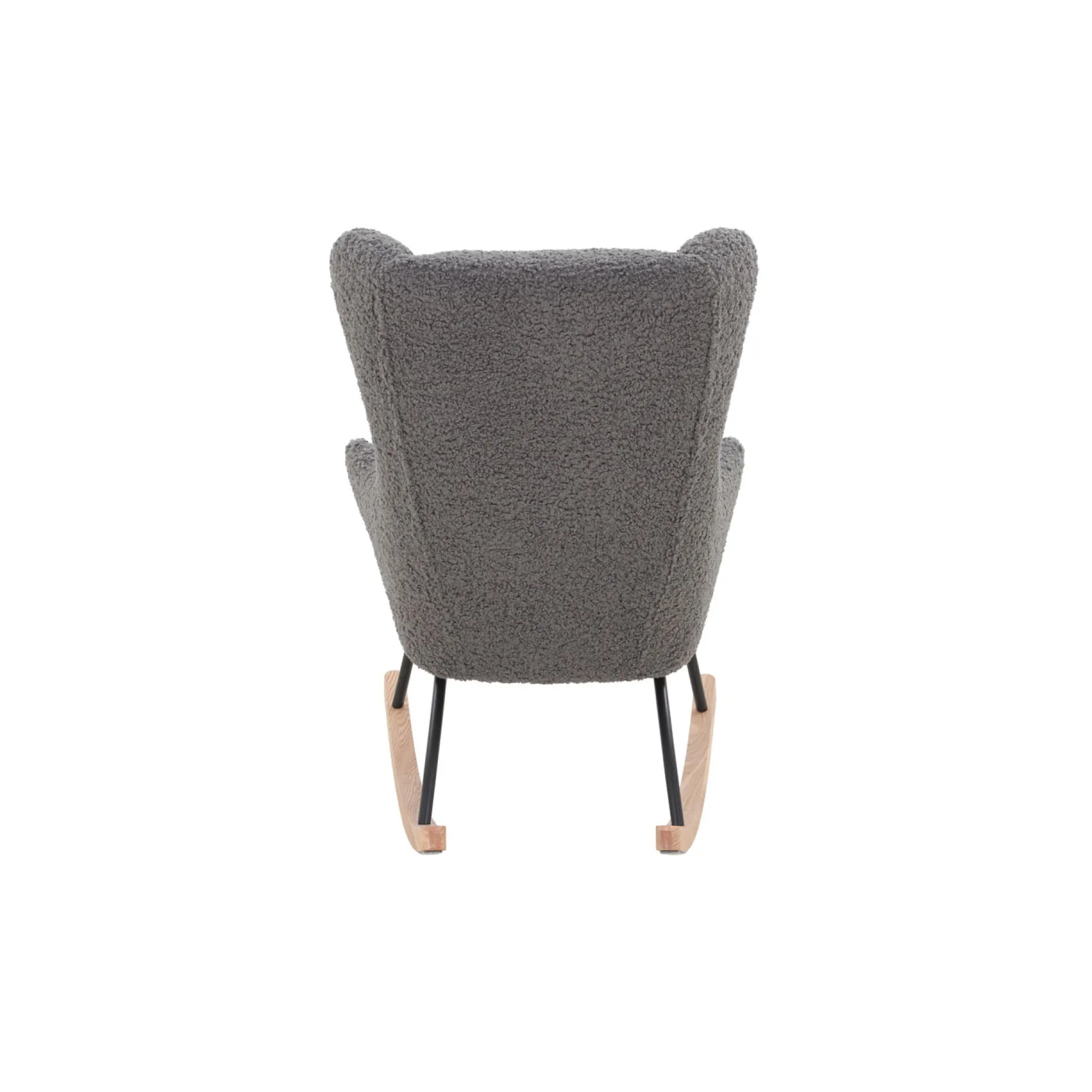 Schommelstoelen|Fauteuils^Huisenthuis Schommelstoel Amber Teddy Grijs