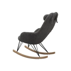 Schommelstoelen|Fauteuils^Huisenthuis Schommelstoel Dani Teddy Grijs