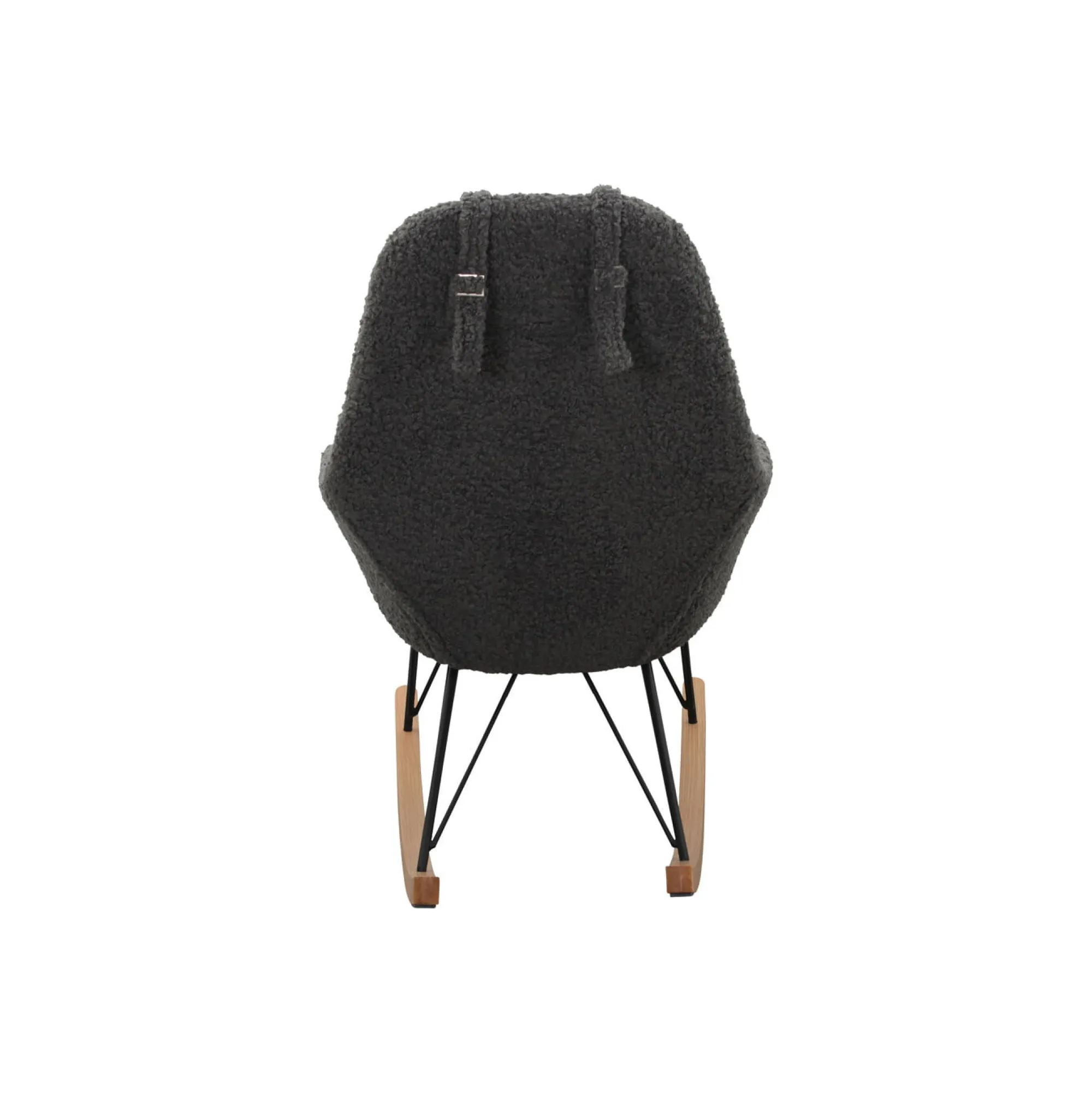 Schommelstoelen|Fauteuils^Huisenthuis Schommelstoel Dani Teddy Grijs