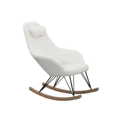 Schommelstoelen|Fauteuils^Huisenthuis Schommelstoel Dani Teddy Wit