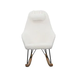 Schommelstoelen|Fauteuils^Huisenthuis Schommelstoel Dani Teddy Wit