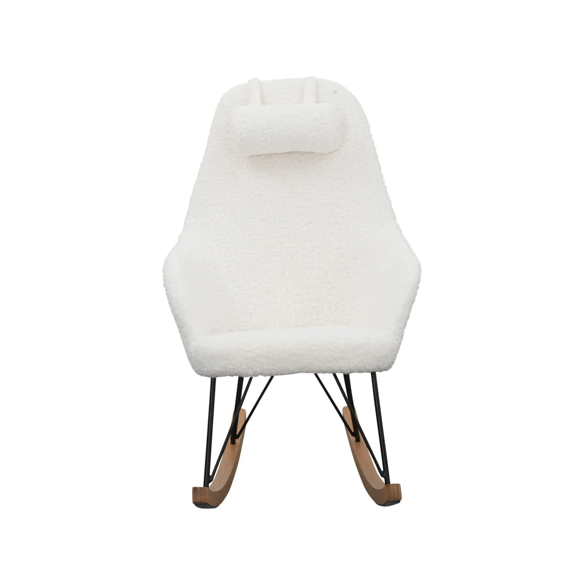 Schommelstoelen|Fauteuils^Huisenthuis Schommelstoel Dani Teddy Wit