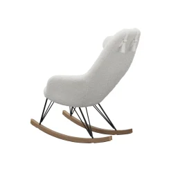 Schommelstoelen|Fauteuils^Huisenthuis Schommelstoel Dani Teddy Wit