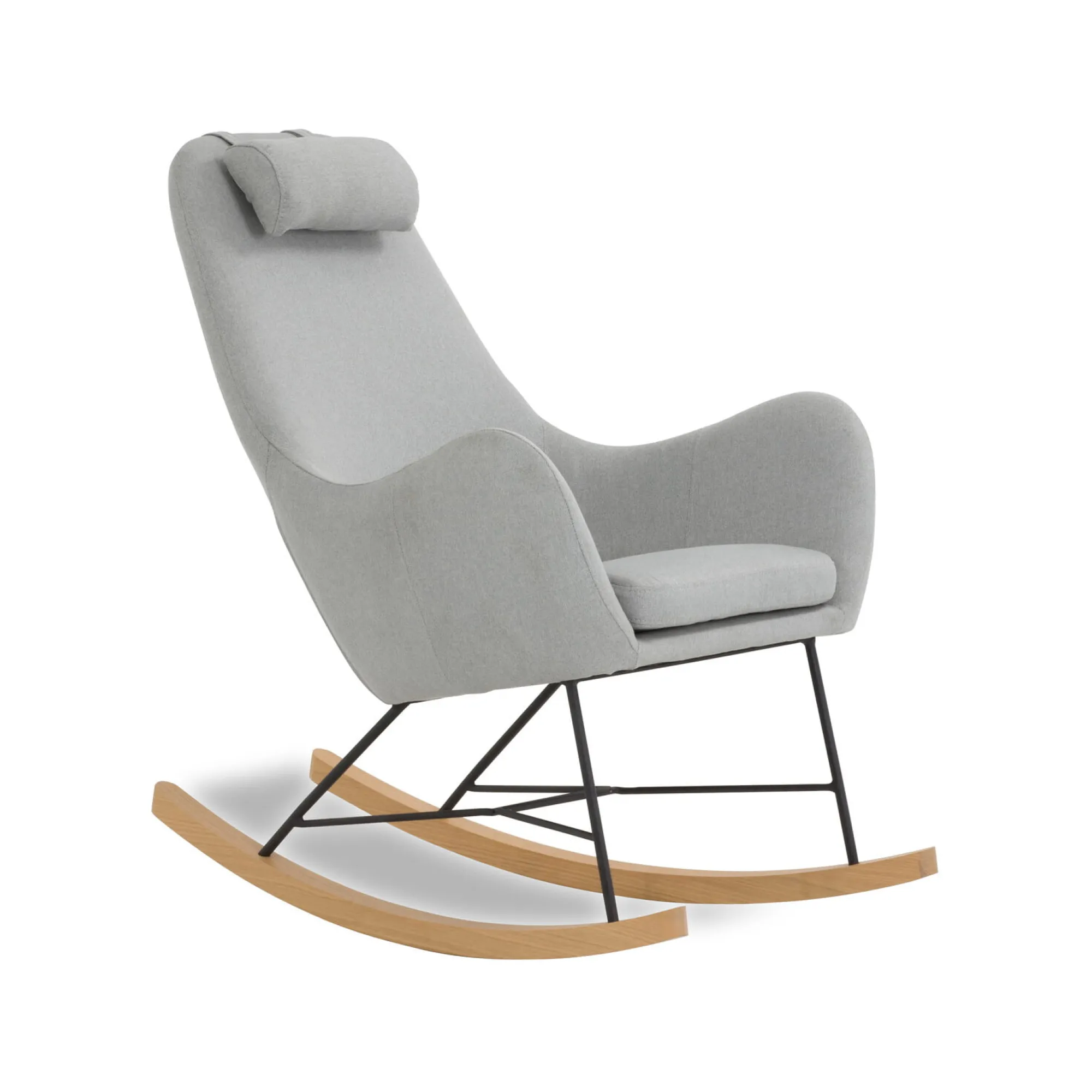 Schommelstoelen|Fauteuils^Huisenthuis Schommelstoel Esmee Grijs