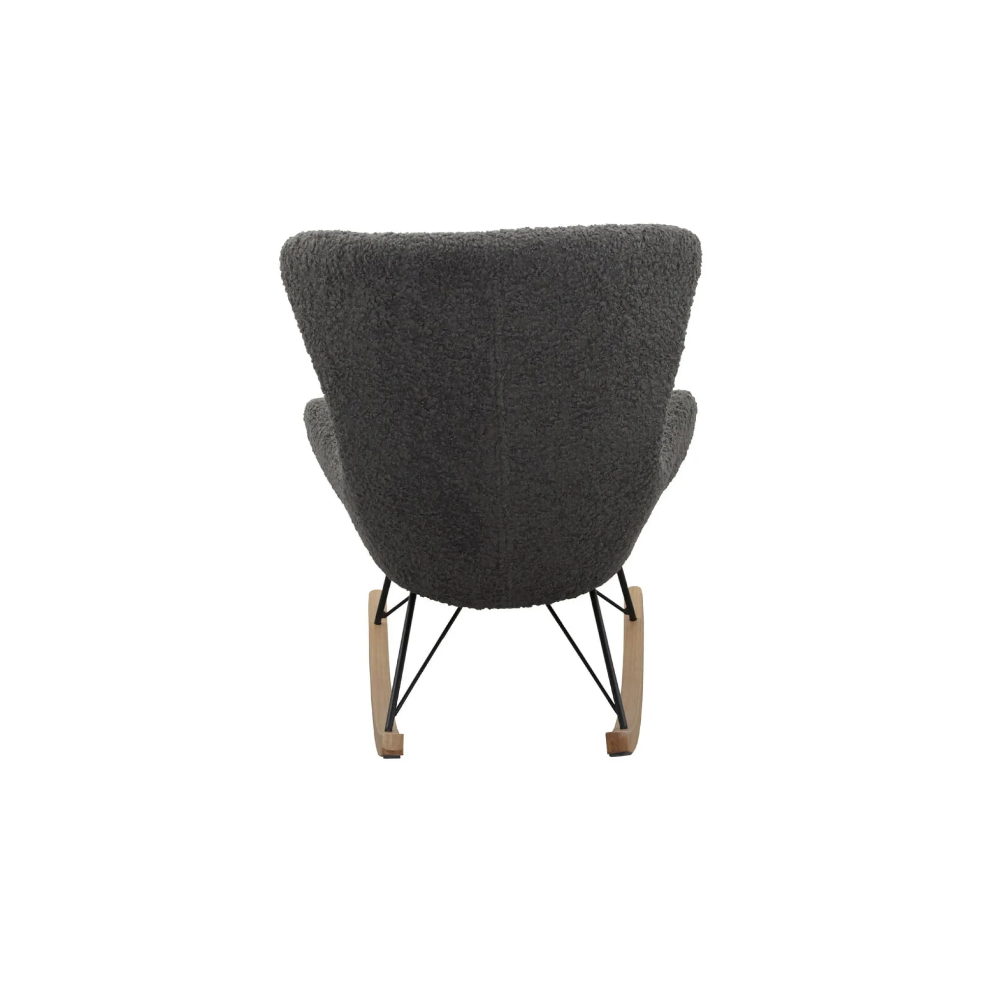 Schommelstoelen|Fauteuils^Huisenthuis Schommelstoel Hannah -Teddy Grijs
