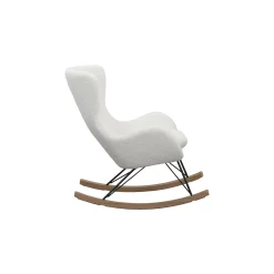 Schommelstoelen|Fauteuils^Huisenthuis Schommelstoel Hannah -Teddy Wit