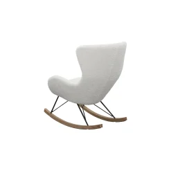Schommelstoelen|Fauteuils^Huisenthuis Schommelstoel Hannah -Teddy Wit