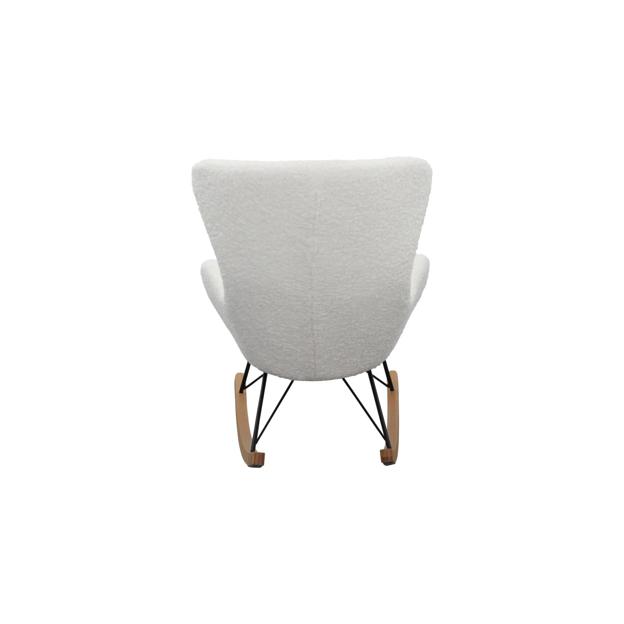 Schommelstoelen|Fauteuils^Huisenthuis Schommelstoel Hannah -Teddy Wit