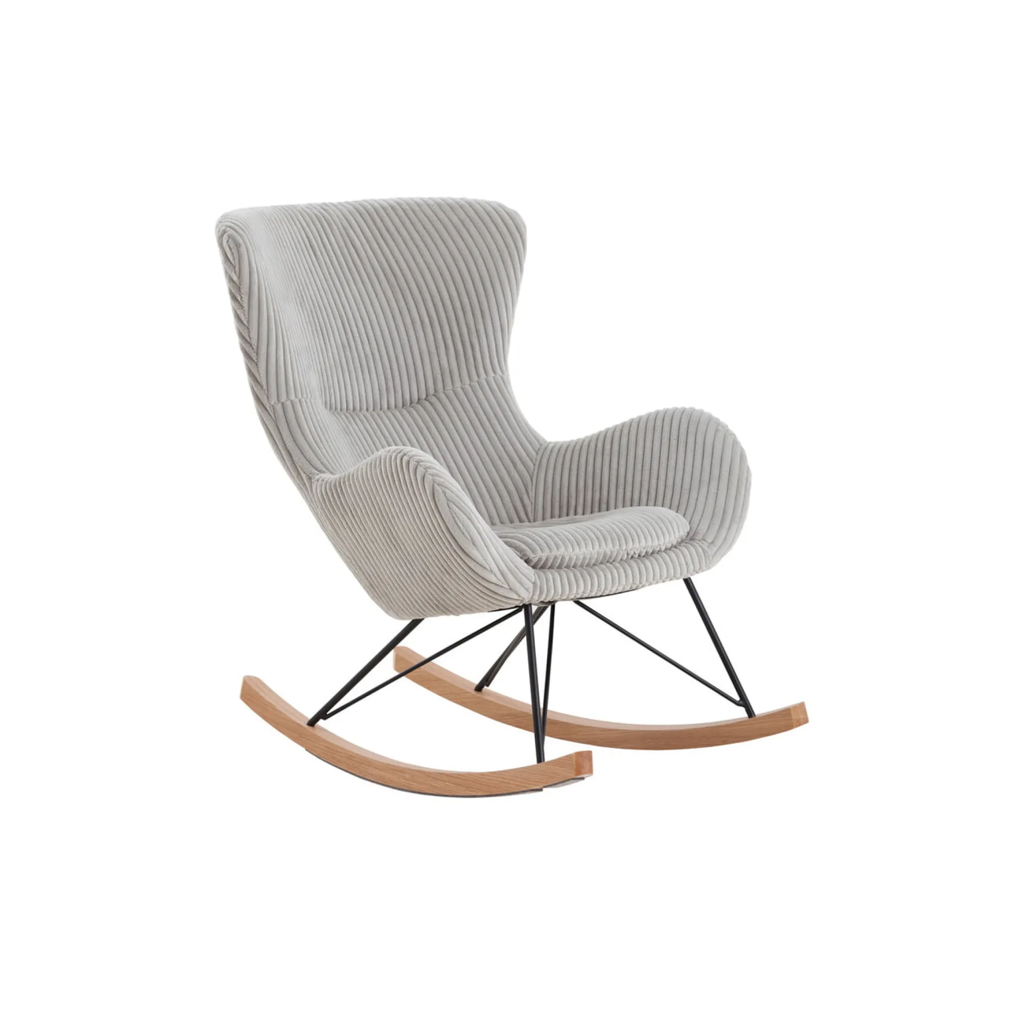 Schommelstoelen|Fauteuils^Huisenthuis Schommelstoel Oliver Grijs