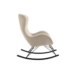 Schommelstoelen|Fauteuils^Huisenthuis Schommelstoel Pippa Teddy Beige
