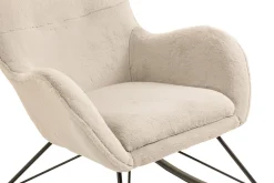 Schommelstoelen|Fauteuils^Huisenthuis Schommelstoel Pippa Teddy Beige