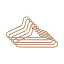 Woonaccessoires^Huisenthuis Set van 5 kledinghangers Glorie Terracotta