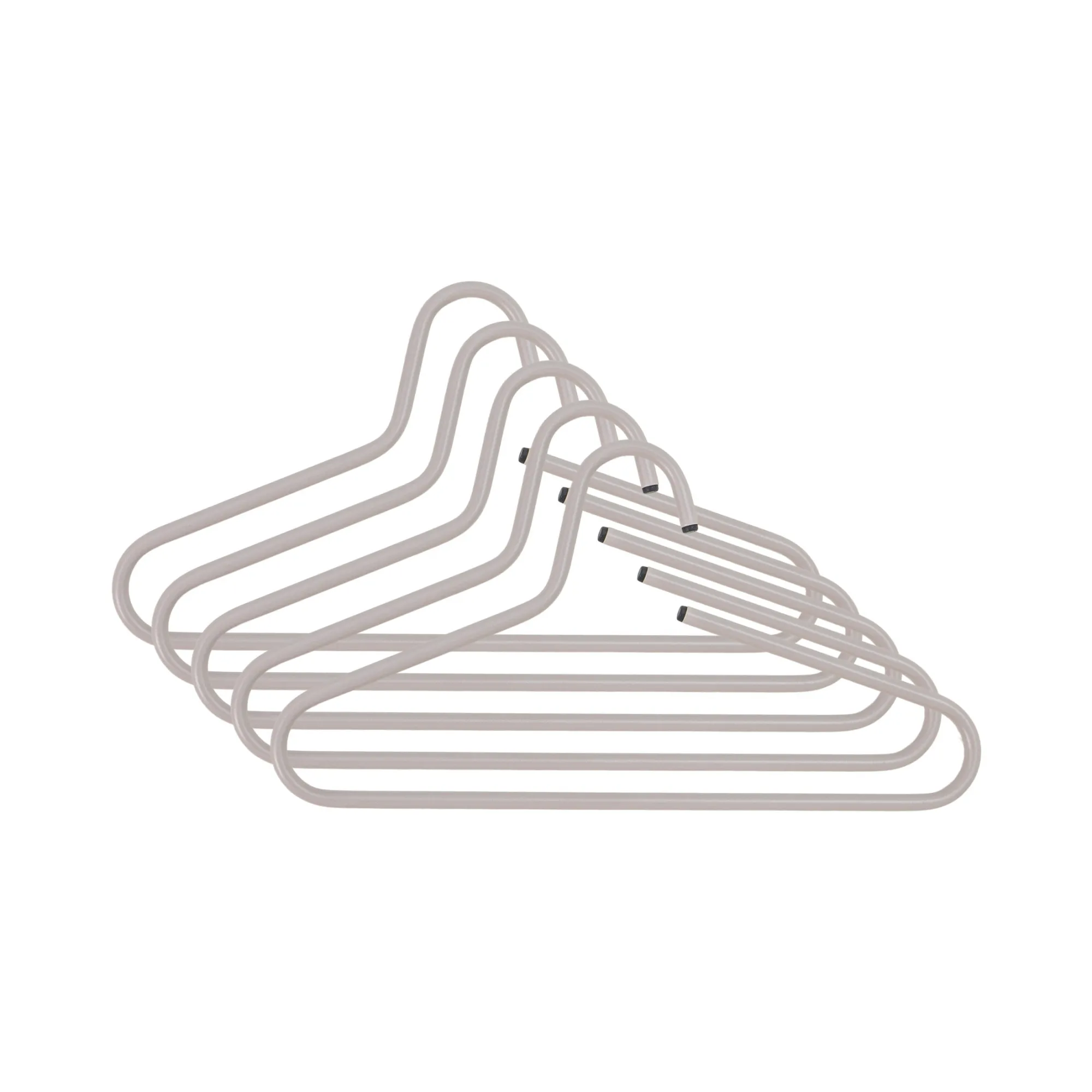 Woonaccessoires^Huisenthuis Set van 5 kledinghangers Glorie Taupe