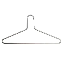 Woonaccessoires^Huisenthuis Set van 3 kledinghangers Nivo-RVS