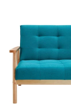 Banken^Huisenthuis Slaapbank Heidi Petrol Blauw