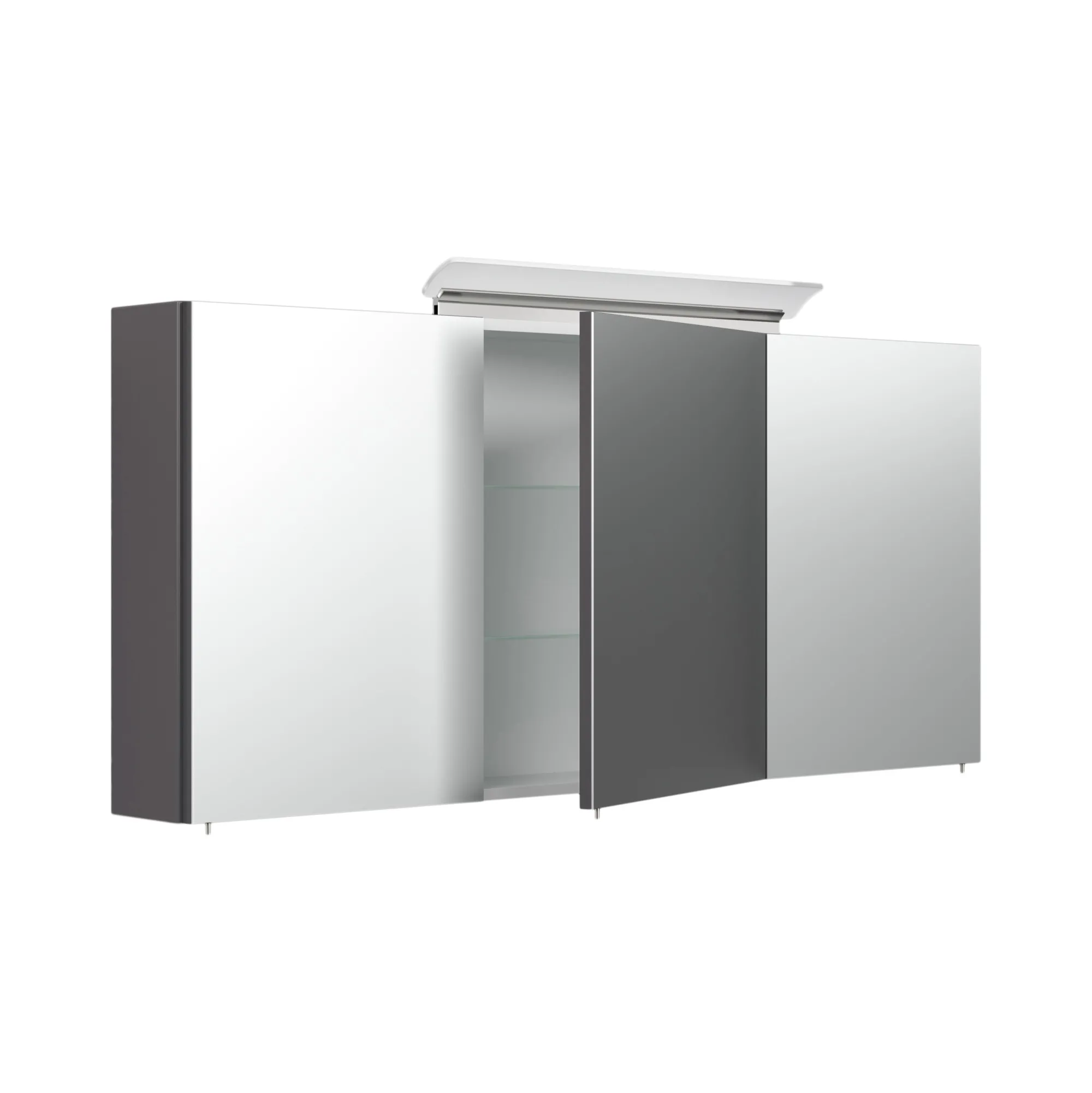 Spiegelkasten^Huisenthuis Spiegelkast Aron 140 cm Antraciet