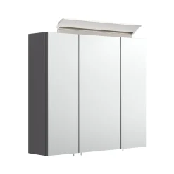 Spiegelkasten^Huisenthuis Spiegelkast Aron 70 cm Antraciet
