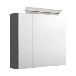 Spiegelkasten^Huisenthuis Spiegelkast Aron 75 cm Antraciet