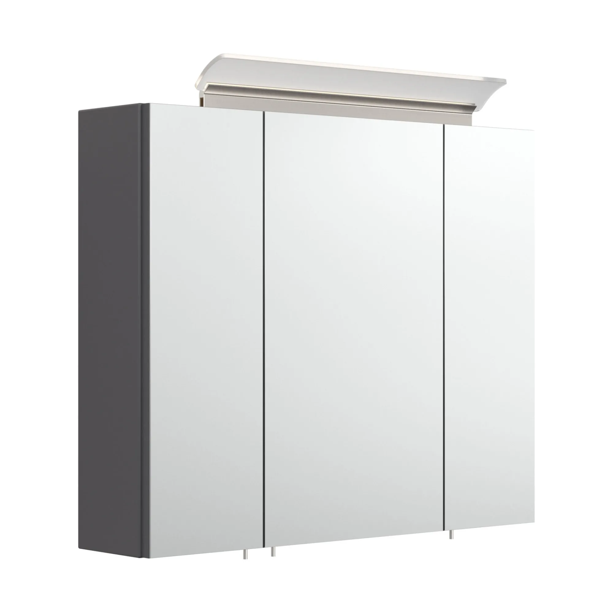 Spiegelkasten^Huisenthuis Spiegelkast Aron 75 cm Antraciet