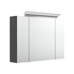 Spiegelkasten^Huisenthuis Spiegelkast Aron 90 cm Antraciet