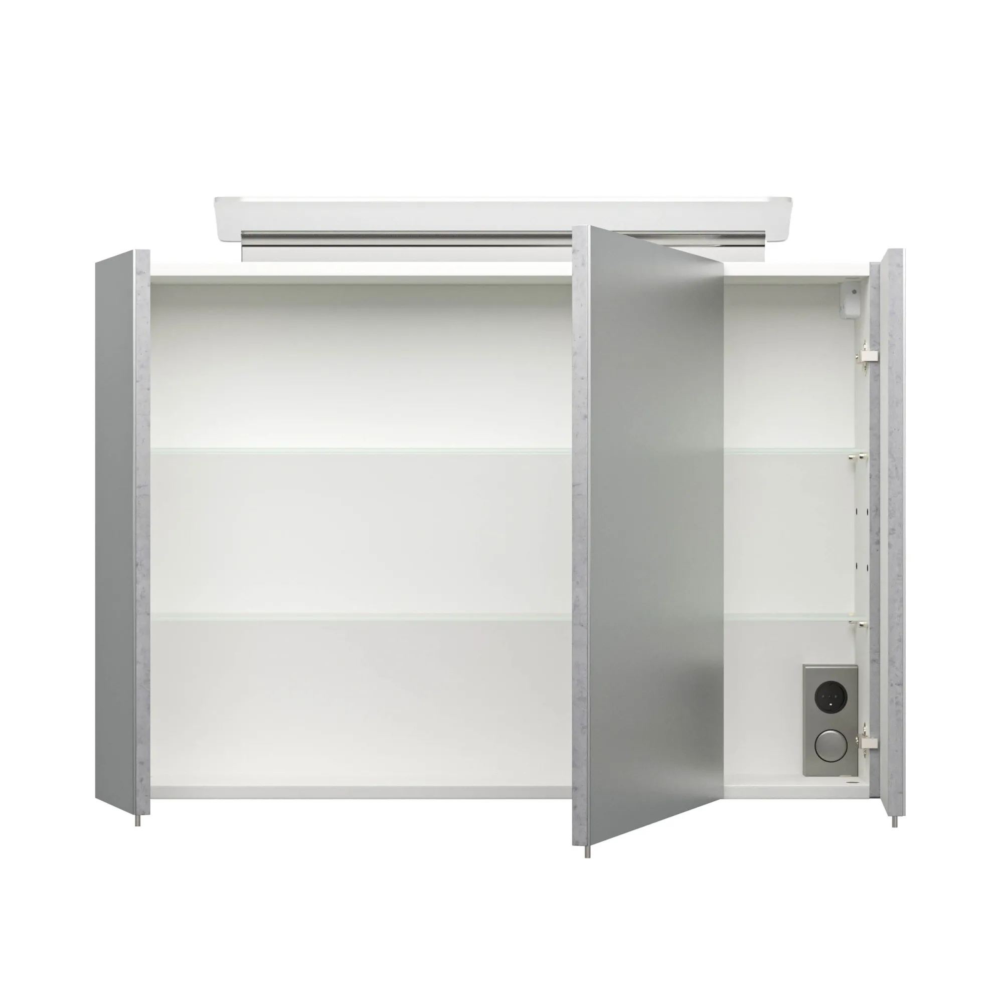 Spiegelkasten^Huisenthuis Spiegelkast Aron 90 cm Beton