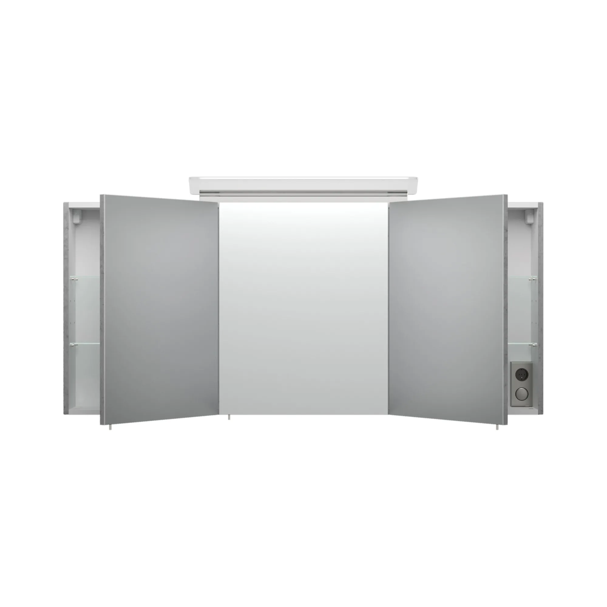 Spiegelkasten^Huisenthuis Spiegelkast Aron 140 cm Beton