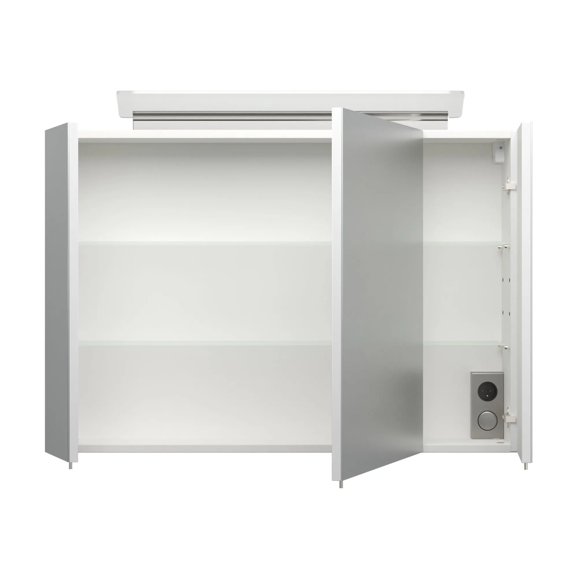 Spiegelkasten^Huisenthuis Spiegelkast Aron 90 cm Wit