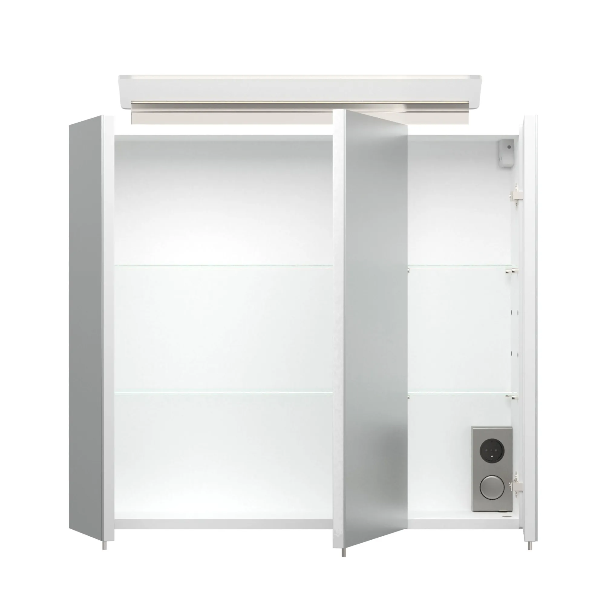Spiegelkasten^Huisenthuis Spiegelkast Aron 70 cm Wit