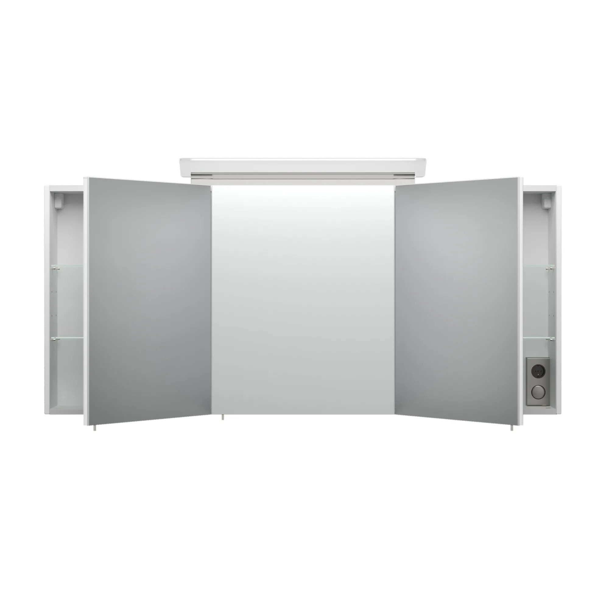 Spiegelkasten^Huisenthuis Spiegelkast Aron 140 cm Wit