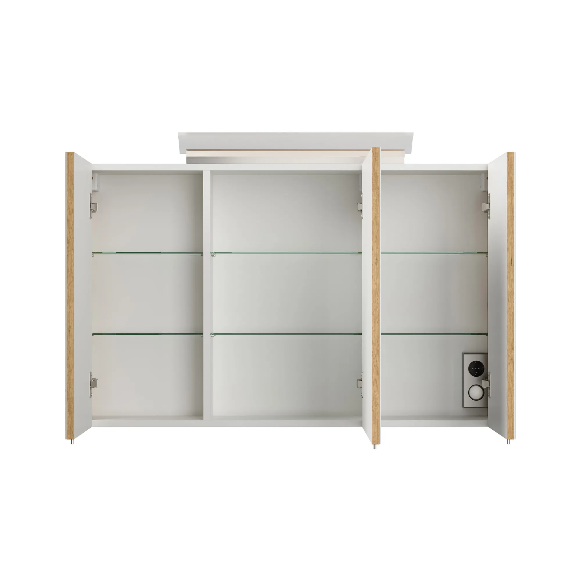 Spiegelkasten^Huisenthuis Spiegelkast Calais 100 cm Eiken