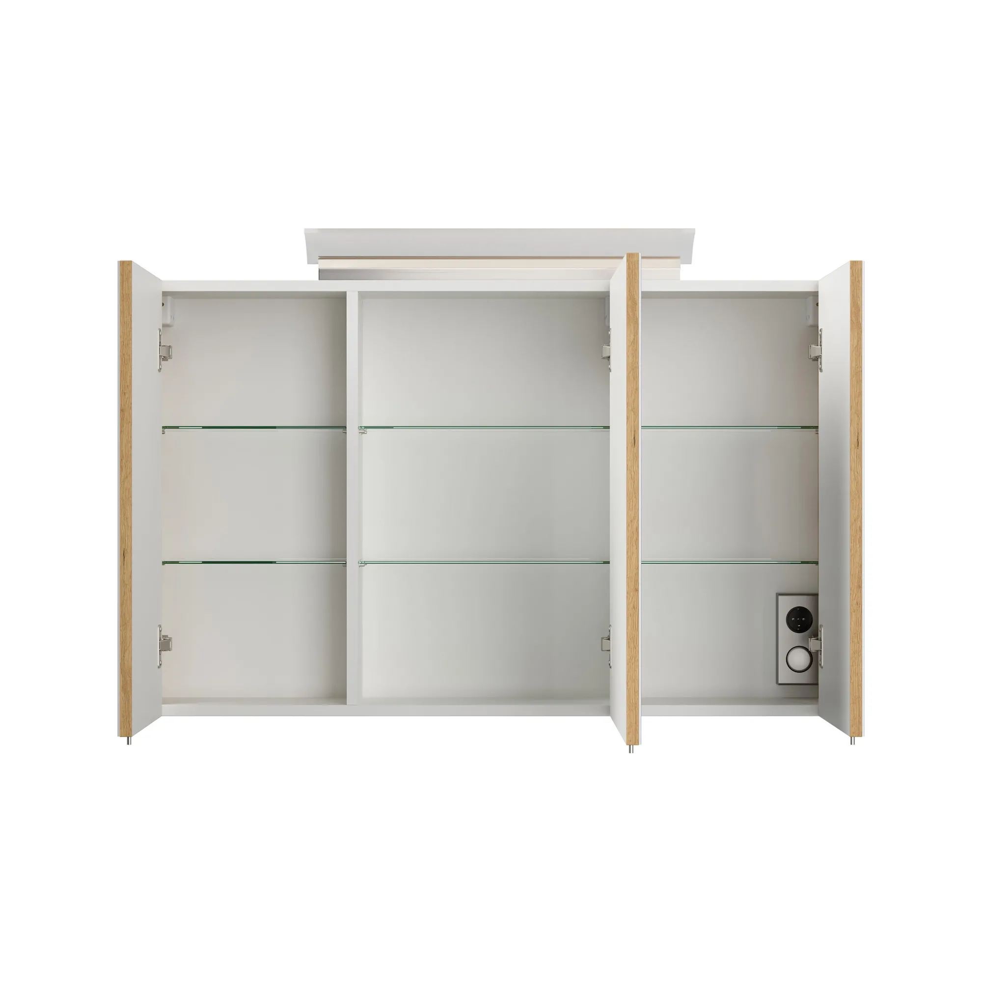Spiegelkasten^Huisenthuis Spiegelkast Calais 120 cm Eiken