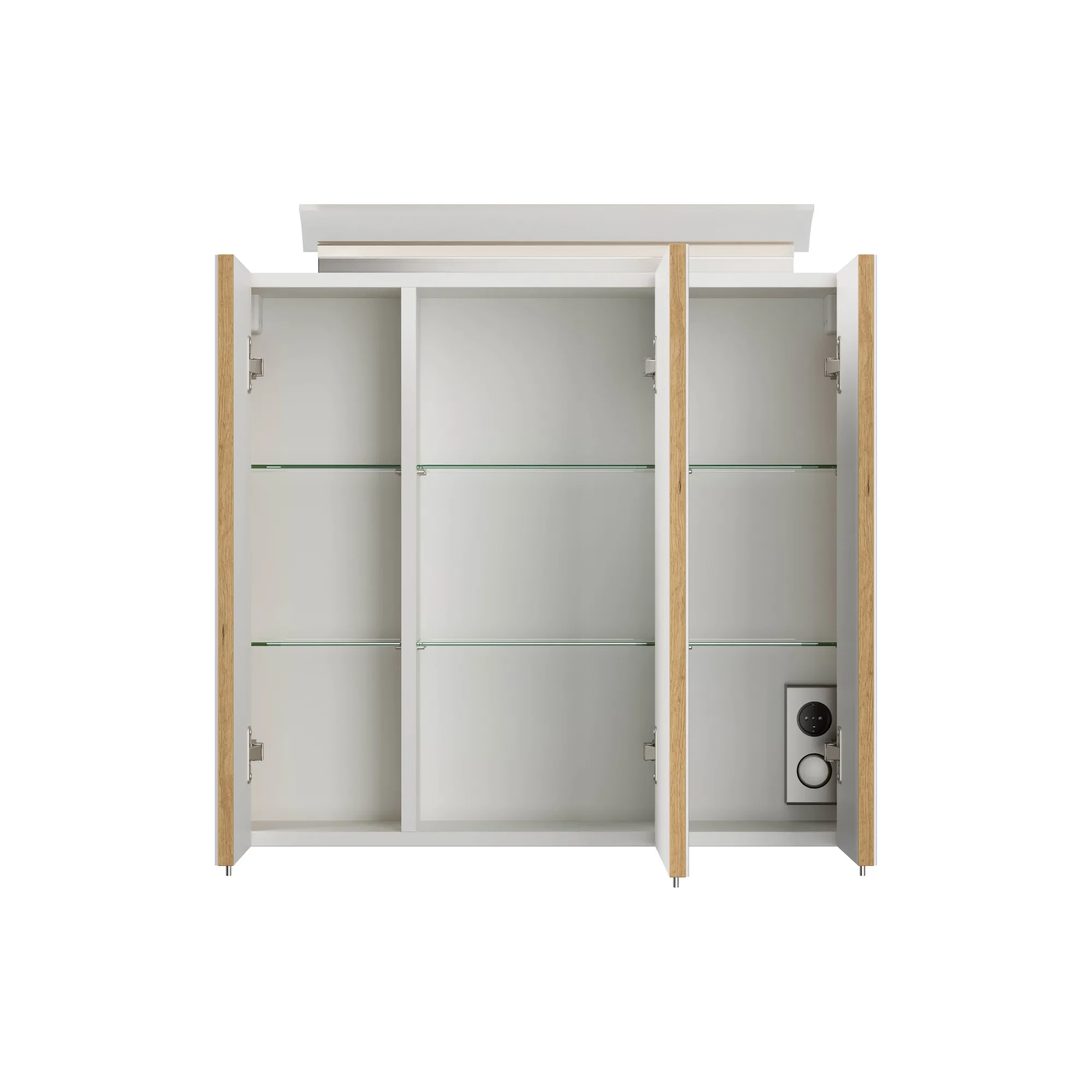 Spiegelkasten^Huisenthuis Spiegelkast Calais 70 cm Eiken