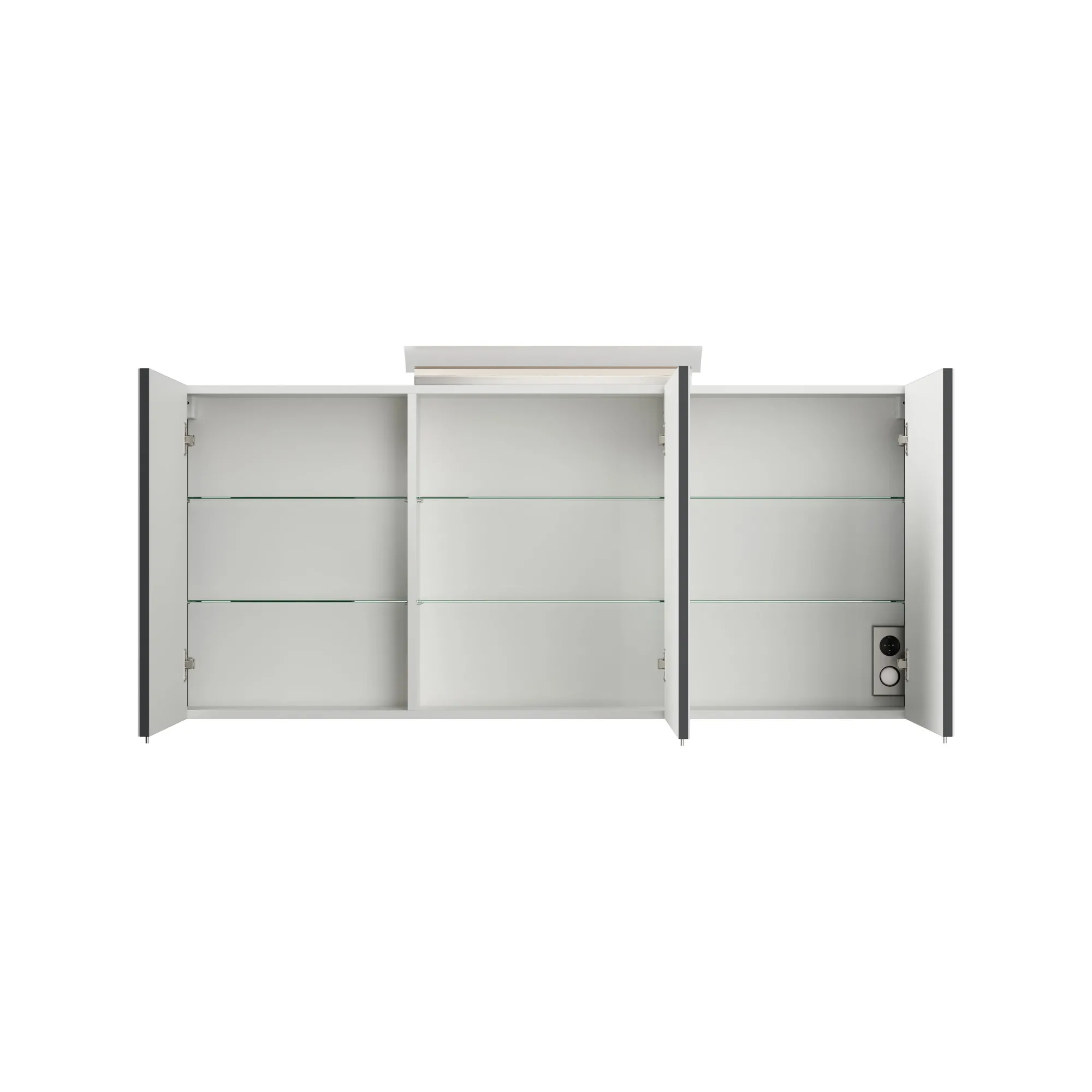 Spiegelkasten^Huisenthuis Spiegelkast Calais 140 cm Grafiet