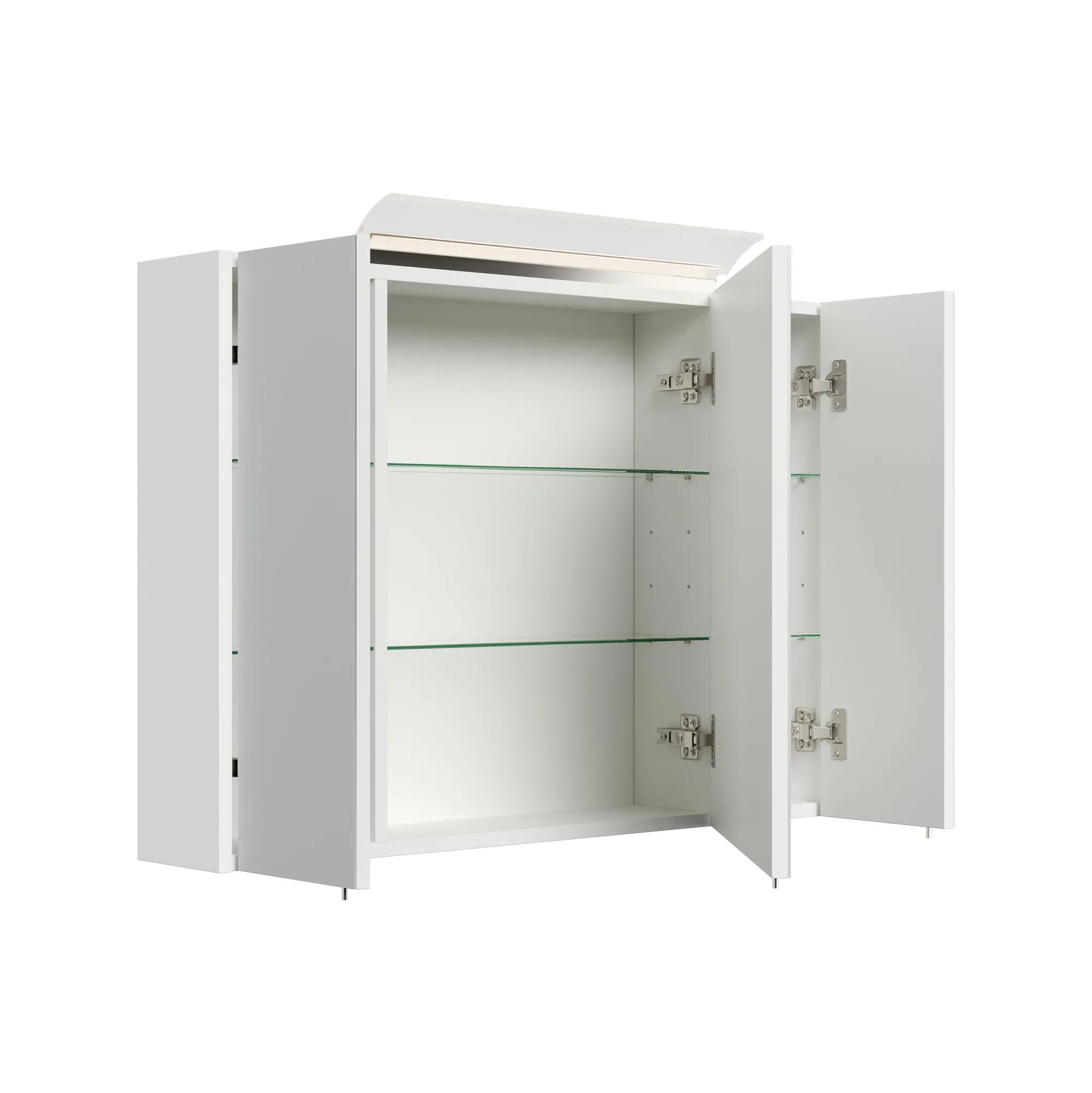 Spiegelkasten^Huisenthuis Spiegelkast Calais Hoogglans 90 cm Wit
