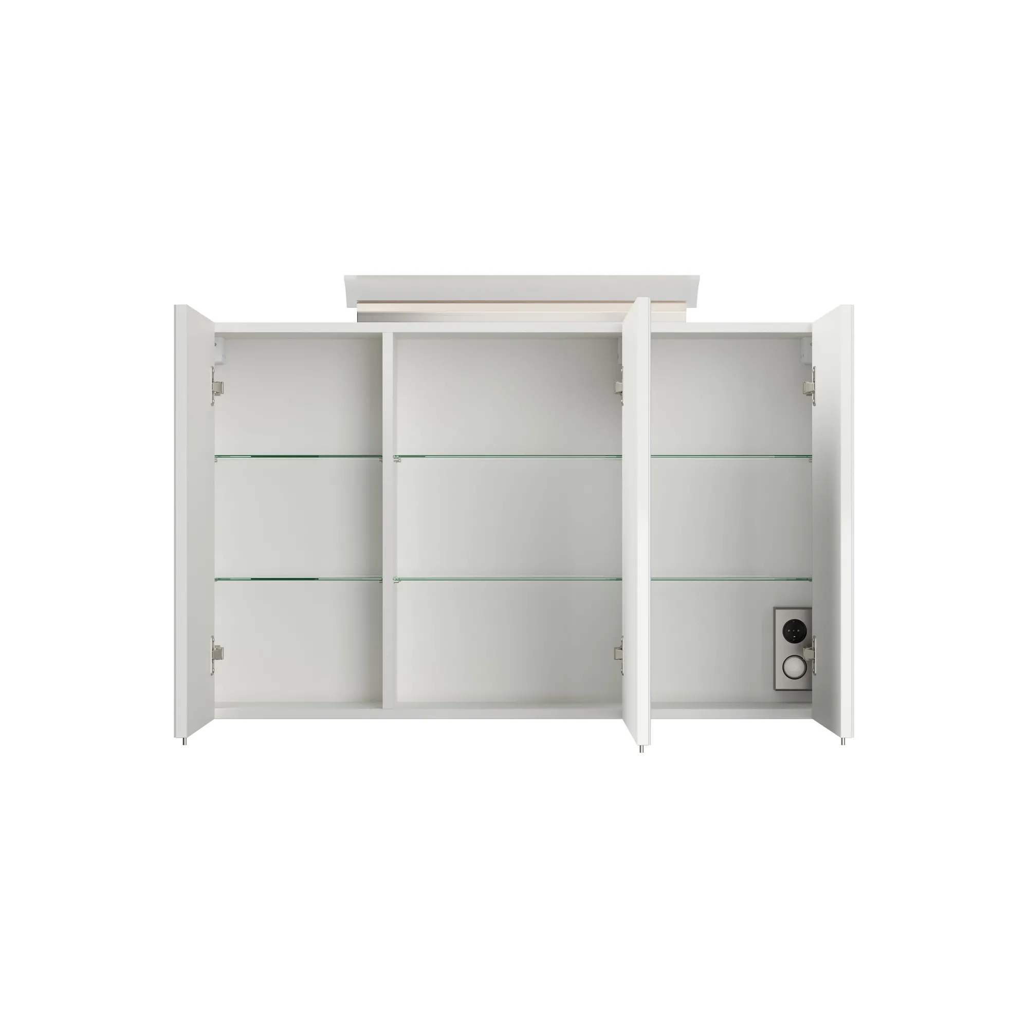 Spiegelkasten^Huisenthuis Spiegelkast Calais Hoogglans 120 cm Wit