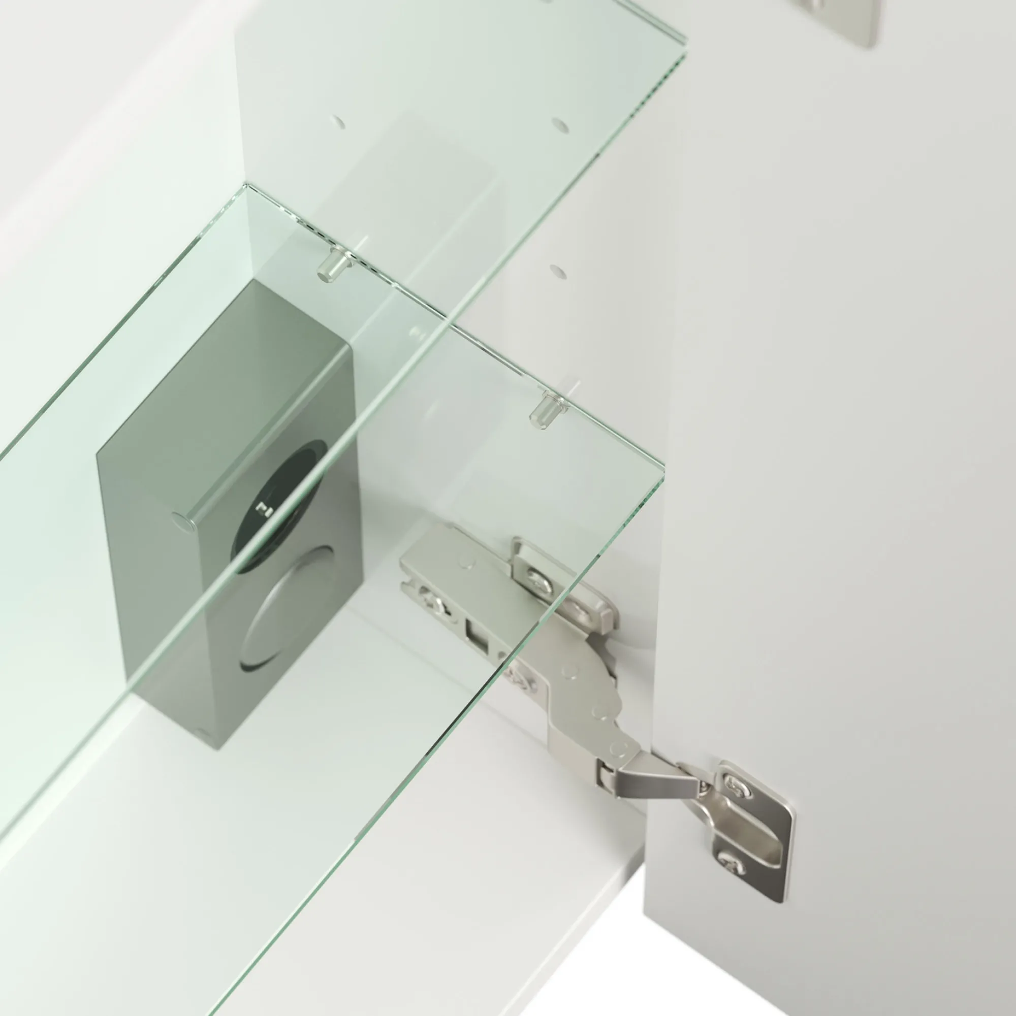 Spiegelkasten^Huisenthuis Spiegelkast Calais Hoogglans 120 cm Wit