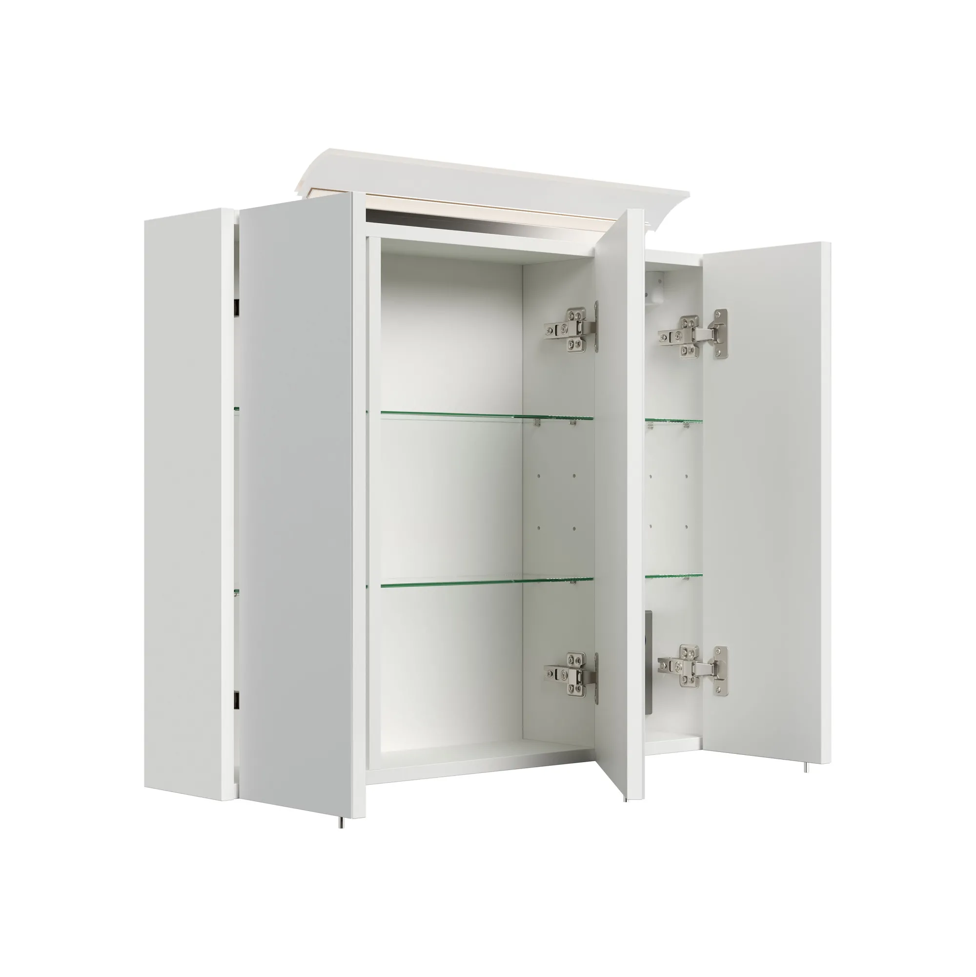 Spiegelkasten^Huisenthuis Spiegelkast Calais Hoogglans 75 cm Wit