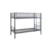 Kinderbedden^Huisenthuis Stapelbed Becky Donkergrijs