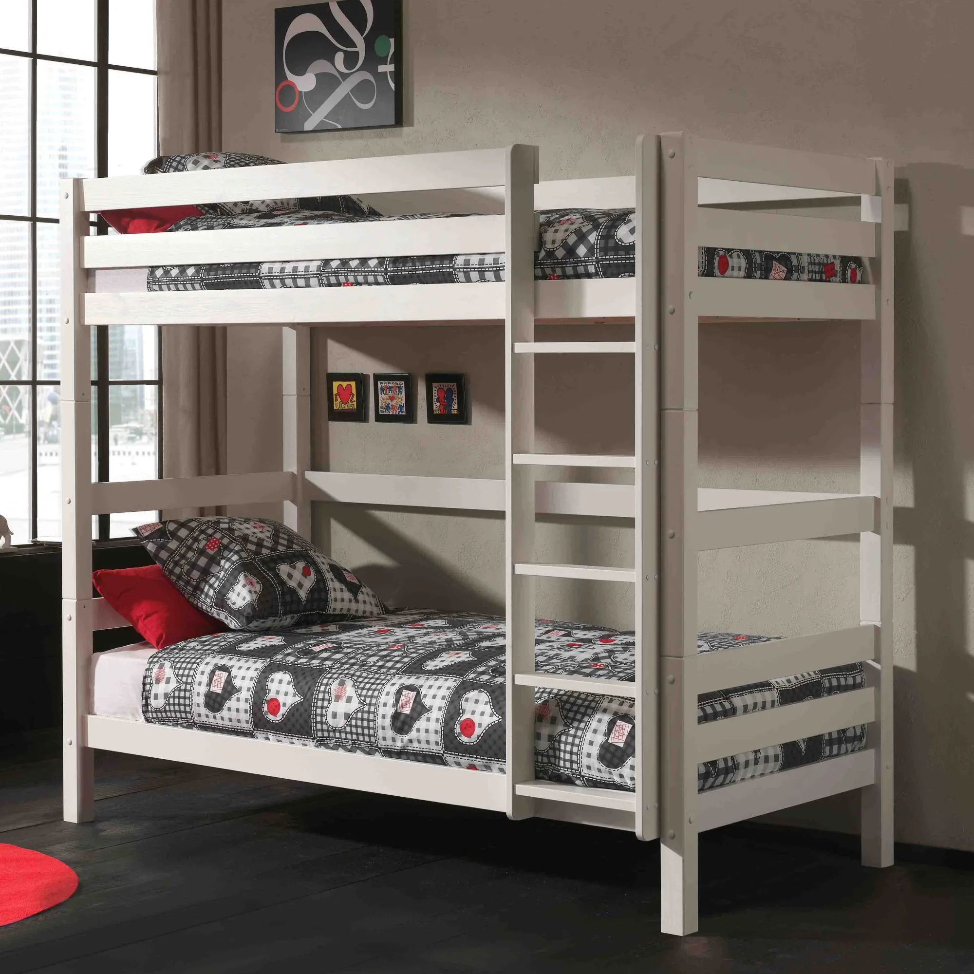 Kinderbedden^Huisenthuis Stapelbed Charlie Hoog Wit