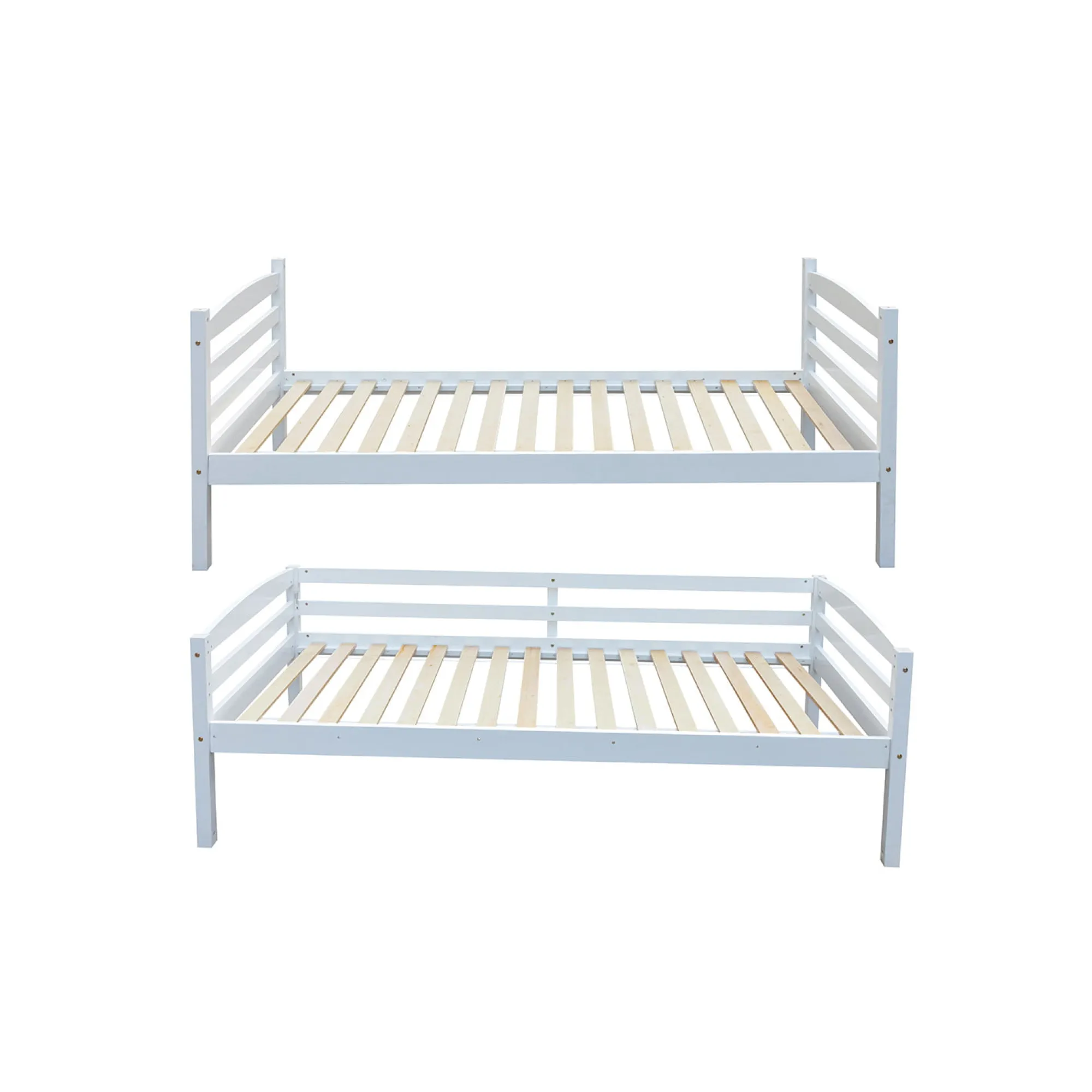 Kinderbedden^Huisenthuis Stapelbed Ravi Wit 90×200 cm Grenen