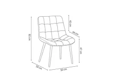 Eetkamerstoelen^Huisenthuis Stoel Alice – Set van 4 Roze