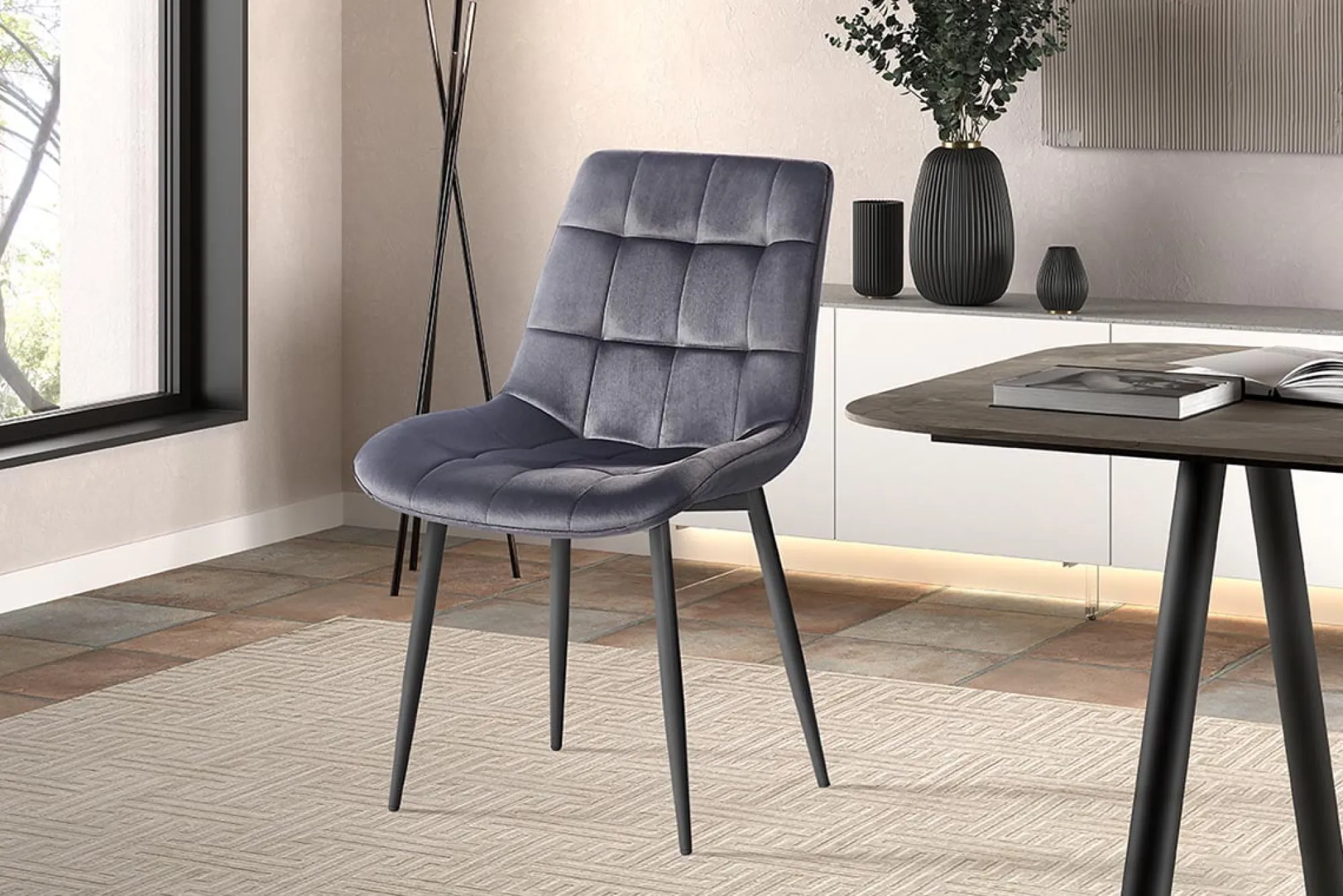 Eetkamerstoelen^Huisenthuis Stoel Alice – Set van 4 Taupe