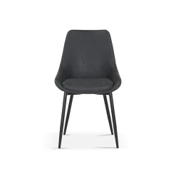Eetkamerstoelen^Huisenthuis Stoel Bern Donkergrijs